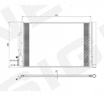 Радиатор кондиционера Signeda RC30026