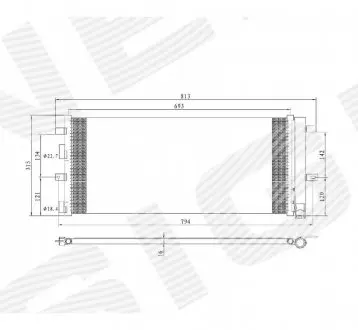 Радиатор кондиционера Signeda RC4211