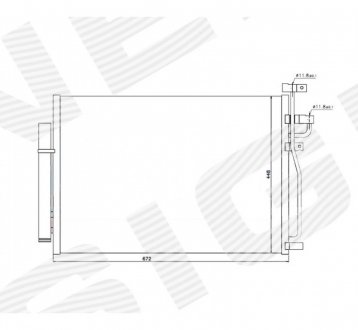 Радиатор кондиционера Signeda RC940010