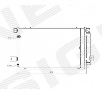 Радиатор кондиционера Signeda RC940022