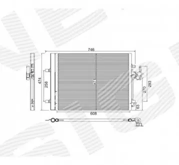 Радиатор кондиционера Signeda RC940044