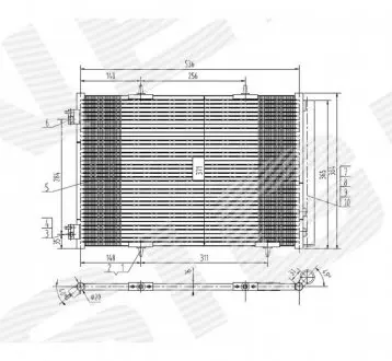 Радиатор кондиционера Signeda RC940055