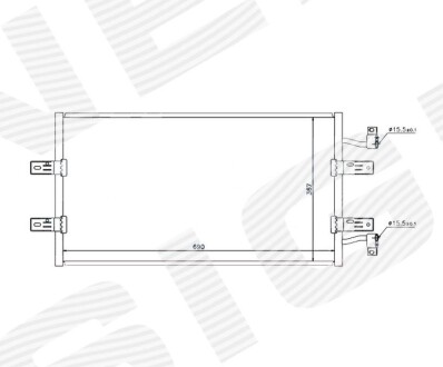 Радіатор кондиціонера Signeda RC940119