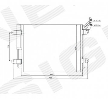 Радиатор кондиционера Signeda RC940138