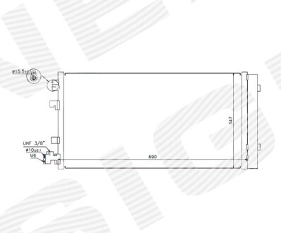 Радіатор кондиціонера Signeda RC940160