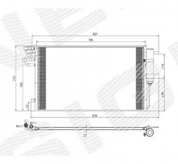 Радиатор кондиционера Signeda RC940764