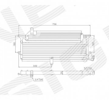 Радіатор кондиціонера Signeda RC94328