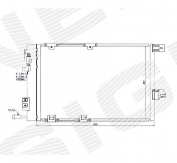 Радиатор кондиционера Signeda RC94384(H)