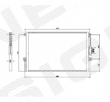 Радиатор кондиционера Signeda RC94464