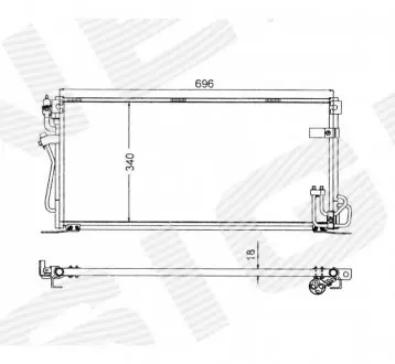 Радиатор кондиционера Signeda RC94495