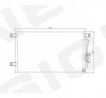 Радиатор кондиционера Signeda RC94497
