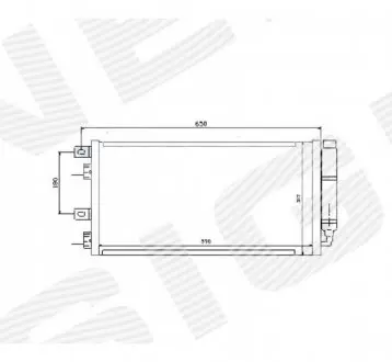 Радиатор кондиционера Signeda RC94591