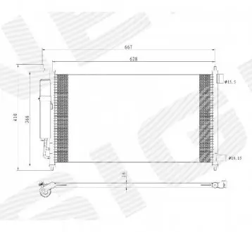 Радиатор кондиционера Signeda RC94621