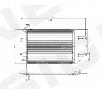 Радиатор кондиционера Signeda RC94628