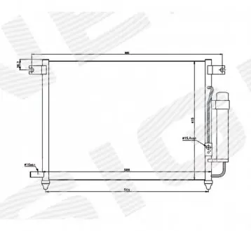 Радиатор кондиционера Signeda RC94641