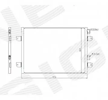 Радиатор кондиционера Signeda RC94673