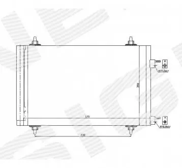 Радиатор кондиционера Signeda RC947588
