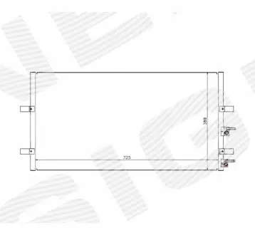 Радиатор кондиционера Signeda RC94915