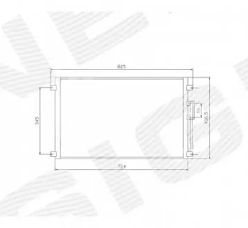 Радиатор кондиционера Signeda RC95018/94557