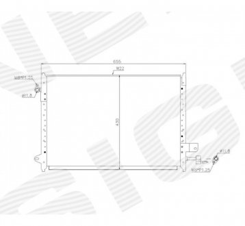 Радиатор кондиционера Signeda RCFD39074A (фото 1)