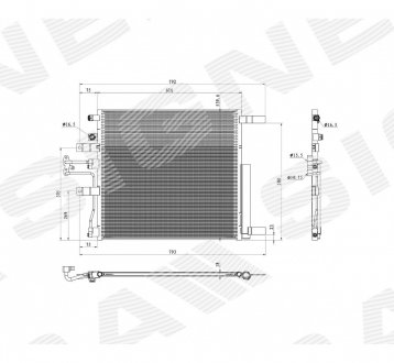 Радіатор кондиціонера Signeda RDG39061A