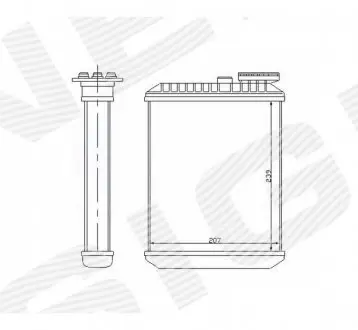 РАДИАТОР ОБОГРЕВА САЛОНА Signeda RP73641