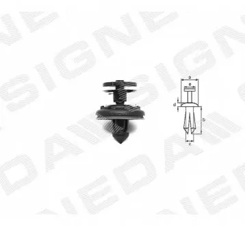 ПЛАСТМАССОВЫЕ ДЕРЖАТЕЛИ Signeda T1019(10)