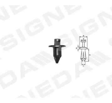 ПЛАСТМАССОВЫЕ ДЕРЖАТЕЛИ Signeda T1127(10)
