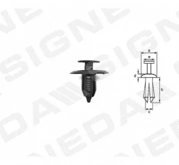ПЛАСТМАССОВЫЕ ДЕРЖАТЕЛИ Signeda T443(10)