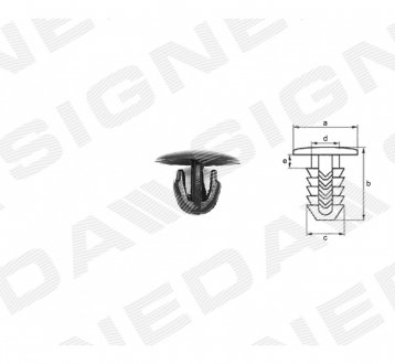 ПЛАСТМАССОВЫЕ ДЕРЖАТЕЛИ Signeda T673(10) (фото 1)