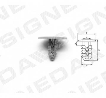 ПЛАСТМАССОВЫЕ ДЕРЖАТЕЛИ Signeda T752(10)