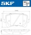 Колодки гальмівні SKF VKBP 90023 (фото 2)