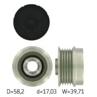 Шкив генератора bravo,doblo,punto 07- SKF VKM 03209