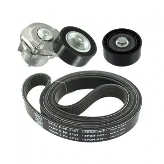 OPEL комплект поліклинового ременя (ремінь + натягувач+ролик) ASTRA J 1.7 CDTI 09- SKF VKMA 35341