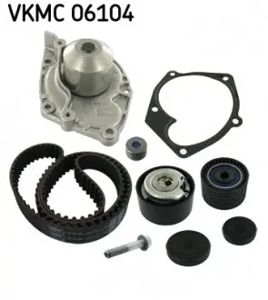 Комплект ГРМ із помпою SKF VKMC 06104