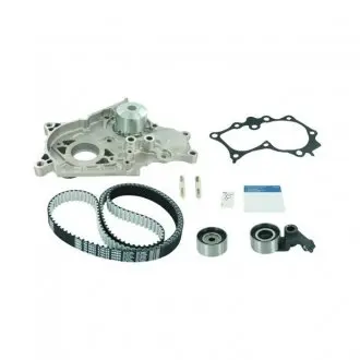 TOYOTA К-кт ГРМ (помпа с прокл. + ремень + 2 ролика + крепеж) Corolla, Avensis, RAV-4, 2,0D SKF VKMC 91303-2