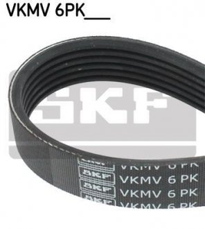 Ремінь полікліновий 6PK1084 SKF VKMV 6PK1084