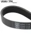 SKF ремінь поліклиновий 7PK1770 TOYOTA RAV 4 2,2D 06-. VKMV 7PK1870