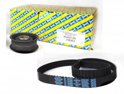 Ремкомплект ГРМ: ремень + ролик SNR KD457.03