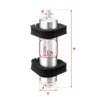 Фільтр паливний audi "2,0-3,0 "12>> SOFIMA S1950B