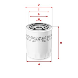 Фільтр масляний land rover "2,5-3,5 "88-02 SOFIMA S3297R