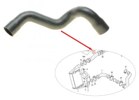 Патрубок интеркулера 1.9TDI Solgy 114039