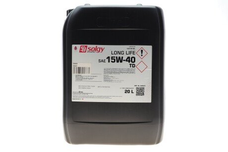 Олива 15W40 LONG LIFE TD (20L) (MB 228.3/CUMMINS CES 20078/DEUTZ DQC IV 10/CAT ECF-2) Solgy 504042