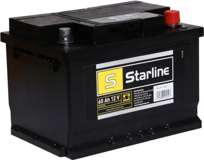 Аккумулятор 12V-60Ah (правый плюс) STARLINE BA SL 60P