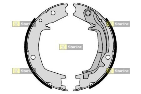 Комплект гальмівних колодок STARLINE BC 01062