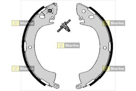 Комплект тормозных колодок STARLINE BC 05240 (фото 1)
