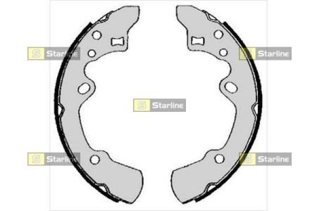Комплект тормозных колодок STARLINE BC 05620 (фото 1)