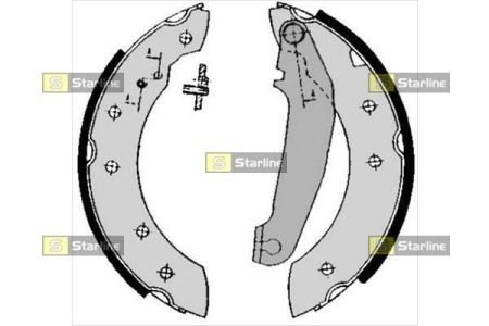 Комплект тормозных колодок STARLINE BC 05750 (фото 1)