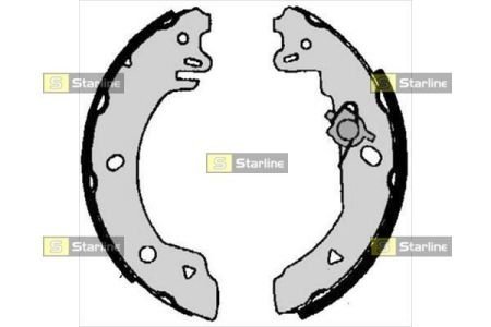 Комплект тормозных колодок STARLINE BC 05770 (фото 1)