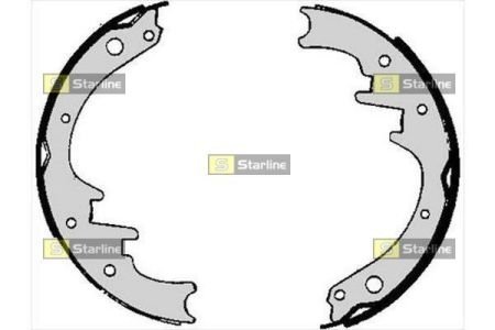Комплект тормозных колодок STARLINE BC 06010 (фото 1)